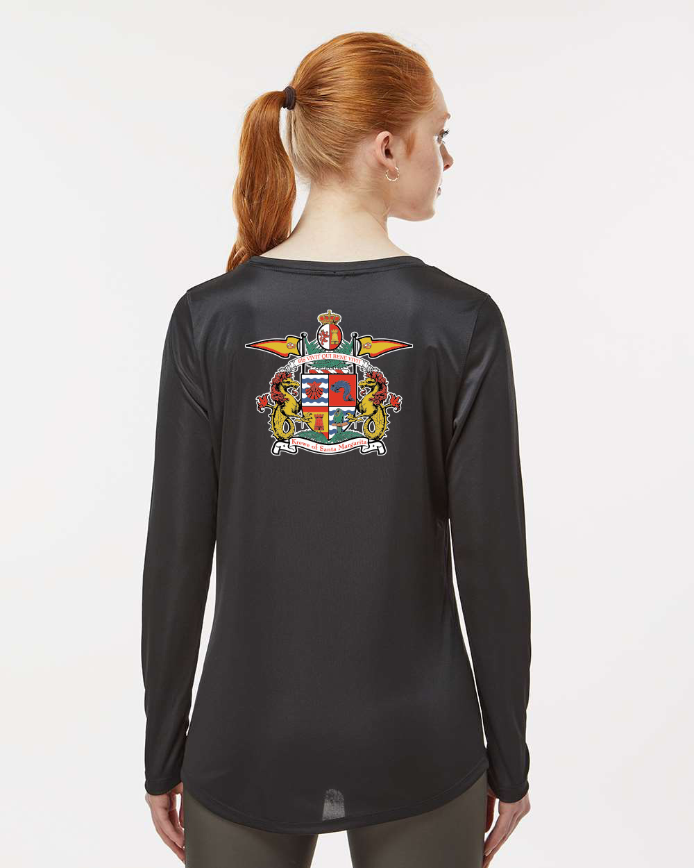 krewe_logo_long_sleeve_ladies_dryfit_back_model